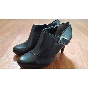 Life Stride Velocity Memory Foam Ankle Boots Booties Shoes 3" Heels Size 7 Black